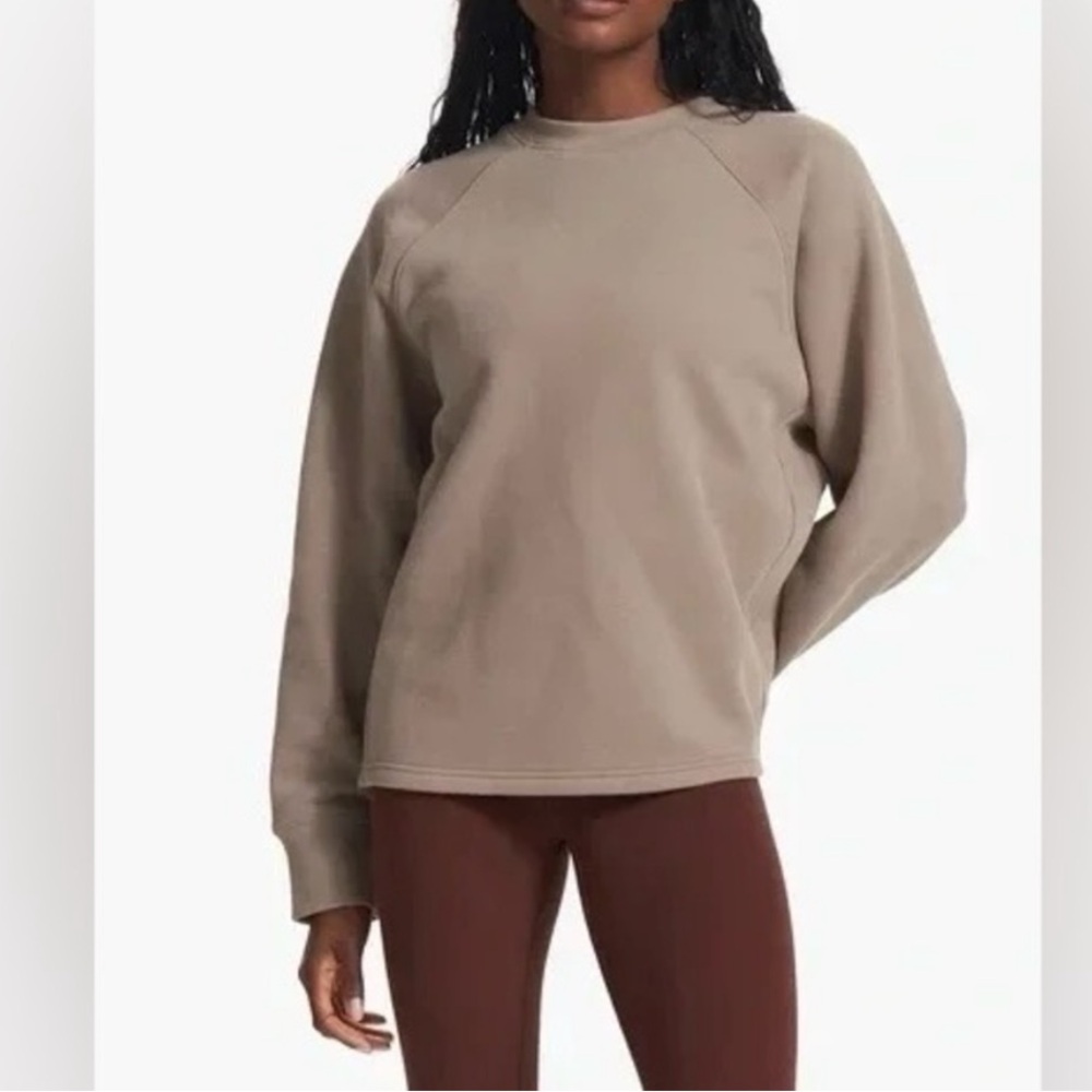 Vuori Restore Oversized Crew Sweatshirt - Small, Tan